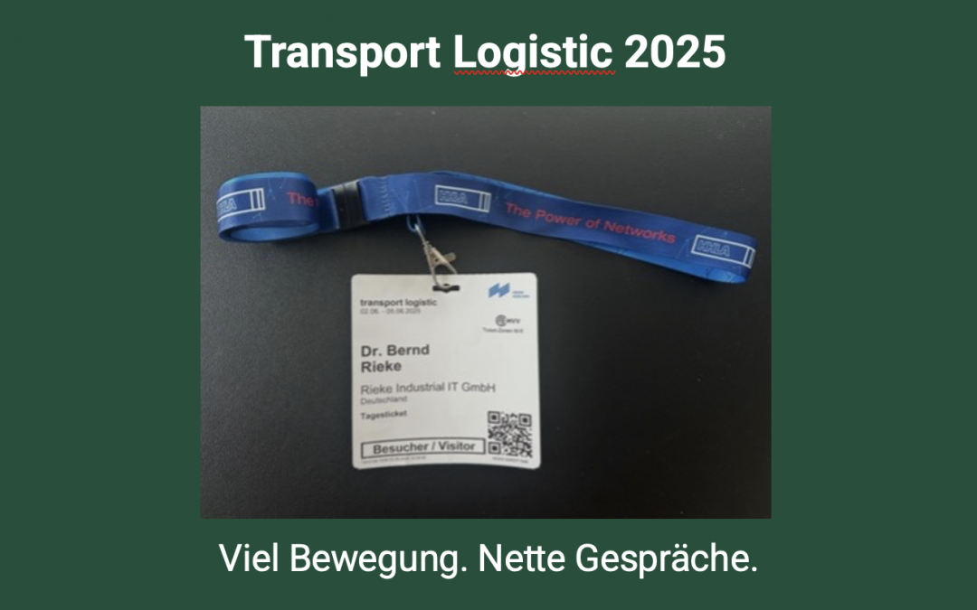transport logistic 2025 – viel Bewegung. Auch im Verborgenen.